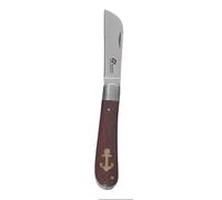 Pradel Excellence - Couteau de Poche Marin 7 cm - Acier Inoxydable 3Cr13 - Manche en Bois de Rose - Design Élégant et Robuste - Idéal pour Sorties en Mer et Nautisme