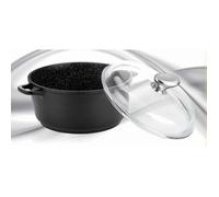 PRADEL EXCELLENCE Faitout façon pierre - Ø 24 cm - 4,2 L - Noir - Tous feux dont induction Noir
