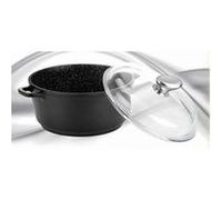 PRADEL EXCELLENCE Faitout façon pierre - Ø 24 cm - 4,2 L - Noir - Tous feux dont induction Noir