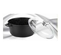 PRADEL EXCELLENCE Faitout façon pierre - Ø 20 cm - 2,2 L - Noir - Tous feux dont induction