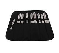 Pradel Excellence - I7100 - Sac Couteaux Professionnels 9 Pièces - Lames Inox - Manches Inox - Compatibles Lave-Vaisselle - Sac Rangement Ultra-Résistant - Style Unique - 2050 g