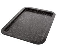 Pradel Excellence - Moule à Gâteaux Rectangulaire en Acier Carbone, Revêtement Anti-Adhésif - Accessoire Pâtisserie Préparation Culinaire - Compatible Four et Lave-Vaisselle - 38,5 x 27 x 2 cm - Noir