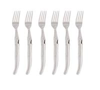 Pradel Excellence - PCOX005062 - Set de 6 Fourchettes de Table Laguiole Les Argentés - Acier Inoxydable - Compatibles Lave-Vaisselle - Style Élégant et Robuste - 25 x 18 x 3 cm