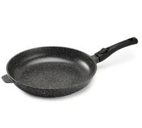 Pradel Excellence - PCUI001004 - Poêle en Fonte d'Aluminium Premium Ø32cm - Revêtement Anti-Adhésif Façon Pierre - Manche Amovible - Tout Feu, Induction, Four