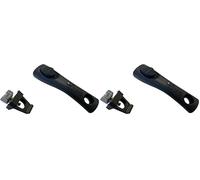 Pradel Excellence - PCUI001040 - Kit Adaptation + Manche Amovible Bakélite - 18,5 cm - Accessoire pour Casseroles, Poêles, Sauteuses et Wok - Compatible avec Anciens Modèles - Noir (Lot de 2)