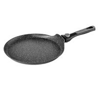 Pradel Excellence - PCUI002009 - Poêle à Crêpes en Aluminium Forgé Pierra Ø32cm - Revêtement Anti-Adhésif Façon Pierre - Manche Amovible - Tout Feu, Induction, Noir