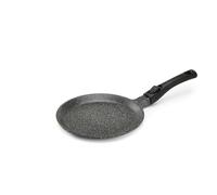 Pradel Excellence - Poêle à Crêpes en Fonte d'Aluminium Premium - Revêtement Anti-Adhésif Façon Pierre - Manche Amovible - Compatible Tous Feux dont Induction, Four et Lave-Vaisselle - Diamètre 24 cm