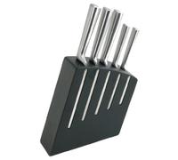 Bloc de 5 couteaux kimono noir - Jean Dubost - - Inox
