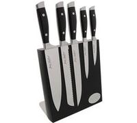 Pradel Jean Dubost 18509 Bloc de Cuisine Aimanté Massif 5 Couteaux Ventoux Acier Nylon Noir