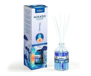 PRADY - Blue Inciense - Mikado Diffuseur d'Ambiance - 100 ml - Parfumez votre espace avec sérénité