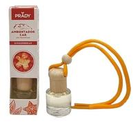 Prady - Désodorisant Voiture Gingerbread - 6 ML - Parfum chaleureux de pain d'épices pour une ambiance cosy en voiture.