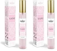 PRADY - Eau de Toilette 33ml YANI - Notes parfumées orientales et flacon rose pour femme. (Lot de 2)