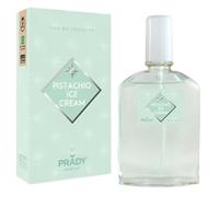 Prady Eau de toilette Pistache Ice Cream 90 ml - Parfum gourmand doux et crémeux avec parfum de glace à la pistache - Parfum original, addictif et durable pour un usage quotidien ou spécial