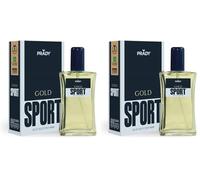PRADY - Gold Sport pour Homme - 100 ml - Fraîcheur et élégance pour chaque journée (Lot de 2)