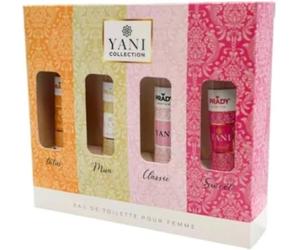 Prady Lot de 4 parfums Yani (Classic, Tatus, Mua et Sweet) - 4 x 33 ml - Parfums féminins intenses de type arabe - Arômes exotiques, élégants et durables