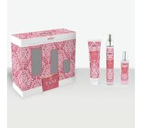 Prady Pack Yani Sweet Femme (Gel Douche, Body Splash, Eau de Toilette) - Parfum doux et féminin - Soin complet quotidien - Idéal comme cadeau - Parfum durable et jeune
