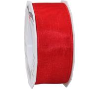PRÄSENT C.E. Pattberg Quatre Saisons Ruban en Organza Rouge 40 mm x 25 m