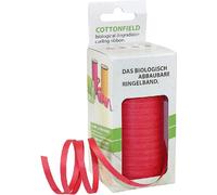 PRÄSENT 85405-609 PRÄSENT Gift strap CotonFIELD matt rot 5.0 mm x 100.0 m