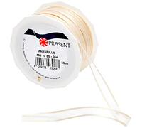 Präsent C.E. Pattberg GmbH & Co. KG Marseille Ruban en Organza Crème 10 mm x 50 m