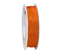 PRÄSENT C.E. Pattberg Lyon Ruban en Taffetas et Fil métallique Orange 25 mm x 25 m