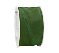 PRÄSENT C.E. Pattberg Lyon Ruban en Taffetas renforcé de Fil de Fer Vert foncé 60 mm x 25 m