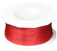 PRÄSENT C.E. Pattberg Quatre Saisons Ruban en Organza Rouge 40 mm x 25 m, Corail