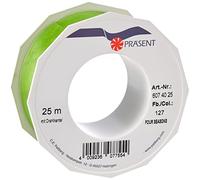 PRÄSENT C.E. Pattberg Ruban en Organza avec Fil de Fer 4-Seasons Vert Citron 40 mm 25 m