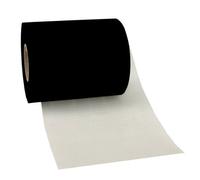 PRÄSENT C.E. Pattberg Verona Rouleau de Tulle Noir, 50 m de Rouleau Tulle Blanc, Largeur 112 mm, Ruban décoration Mariage champêtre, Couture et Emballage de Cadeaux