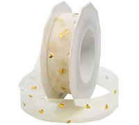 Präsent Casanova Ruban de Satin imprimé, Polyester, coloré, 25mm-20m