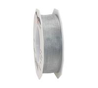 PRÄSENT Four Seasons Ruban en Organza Argent Sterling x, 25 mm - 25 m