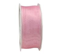 PRÄSENT Four Seasons Ruban en Organza Rose Clair 40 mm-25