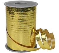 Präsent - Ruban à friser houx doré 200 m de largeur 10 mm