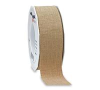Präsent Leinen Ruban Aspect Jute Naturel 40 mm-15, grès