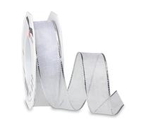 Präsent Luna-25 mm x 20 metres, Polyester, Blanc, 11 x 11 x 3 cm