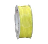 PRÄSENT Lyon Ruban Taffetas Filaire Jaune Clair 40 mm-25