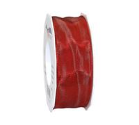 Präsent Lyon Ruban taffetas fil de fer Vermillon 40 mm-25 m