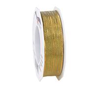 Präsent - München Ruban en Organza doré 20 m x 25 mm de Largeur
