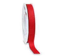 Präsent New Life Ruban recyclé Rouge 15 mm-25 m, Blanc