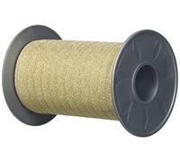 PRÄSENT Prasent Ruban en polypropylène Couleur pailletée 100 m x 10 mm, Cuivré