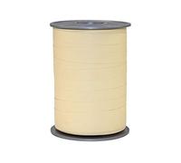 Präsent - Ruban à friser Bicolore Blanc crème 10 mm de Large, 200 m de Long, Doré