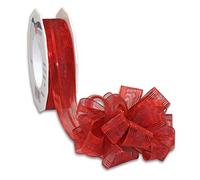 Präsent - Ruban à Tirer Astoria Rouge - Largeur : 25 mm - Longueur : 20 m