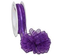 Präsent - Ruban à Tirer Venedig Violet - Largeur : 25 mm - Longueur : 25 m