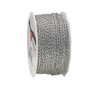 Präsent - Ruban Loire Cordon Argent 50m Longueur 2mm