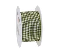 Präsent Ruban, olive/crème, 10 mm - 20 m