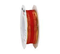 Präsent - Ruban Organza Rouge Beaufort 20 m - Rouleau de 25 mm de Largeur