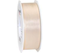 Präsent - Ruban taffetas Europa Crème 40 mm de largeur, 50 m de long