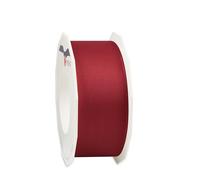 PRÄSENT Lyon Ruban Taffetas avec Fil de Fer Bordeaux 40 mm 25 m, Noir, Set Pièces