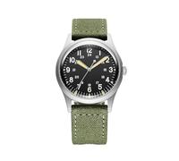 PRAESIDUS | Jungle Field - Montres pour homme, montres de poignet pour hommes - Champ, militaire - Boîtier de 34 mm, assemblé aux États-Unis | Cadeau classique, White Lume - Quartz Mvmt - Verre Saphir