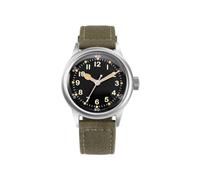 PRAESIDUS | - - Montres pour Hommes, Montres-Bracelet pour Hommes - A11 Militaires - Cadran Noir 38 mm Bracelet en Toile Vert | Automatique