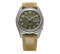 PRAESIDUS REC SPEC Automatique Titane Day-Date Vert Cuir Militaire Montre Homme
